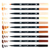 Estojo Caneta Dual Brush Portrait 10 Cores - Tombow - 56170
