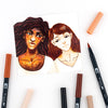 Estojo Caneta Dual Brush Portrait 10 Cores - Tombow - 56170