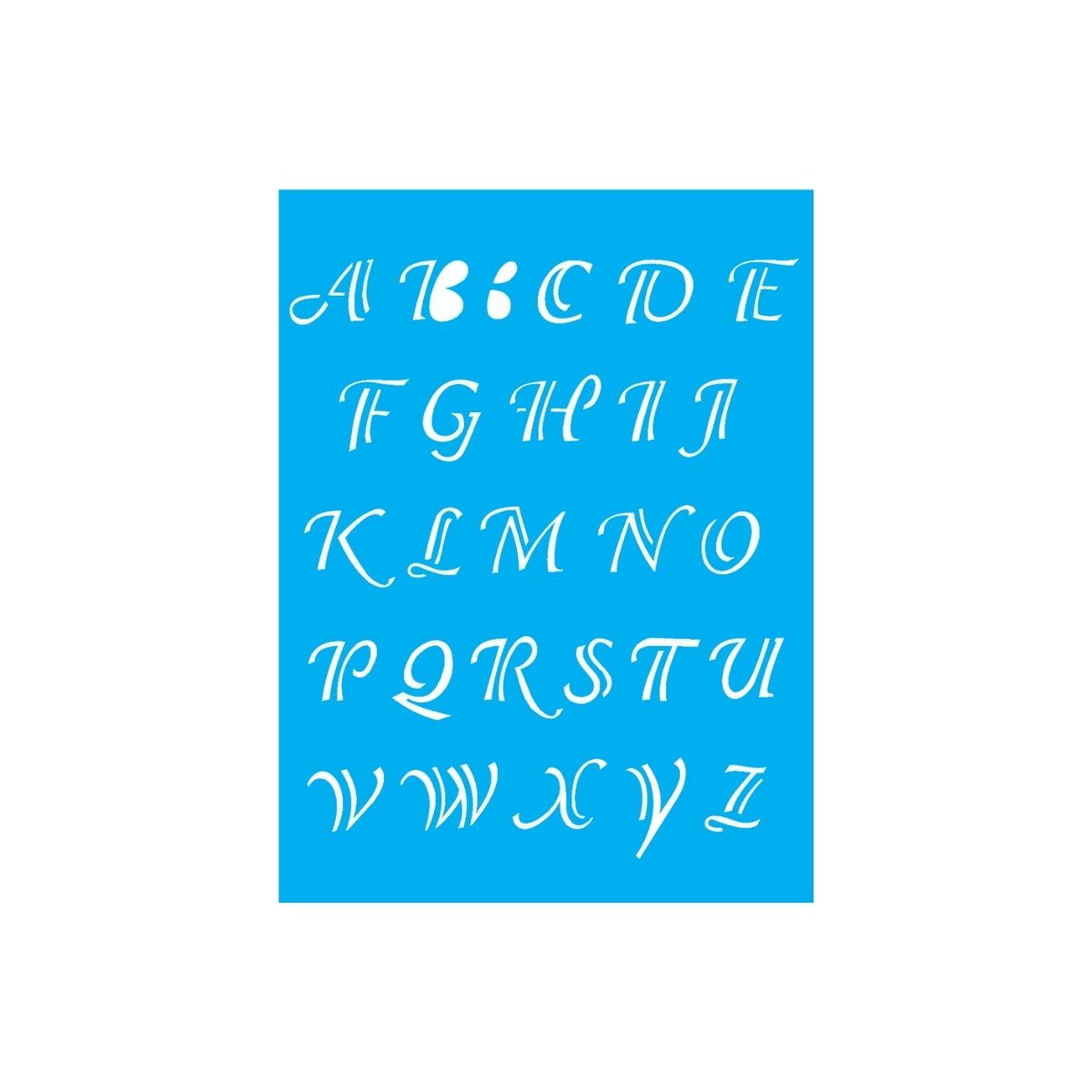 Stencil Opa 15x20cm - Alfabeto Clássico 1,85cm - 0299