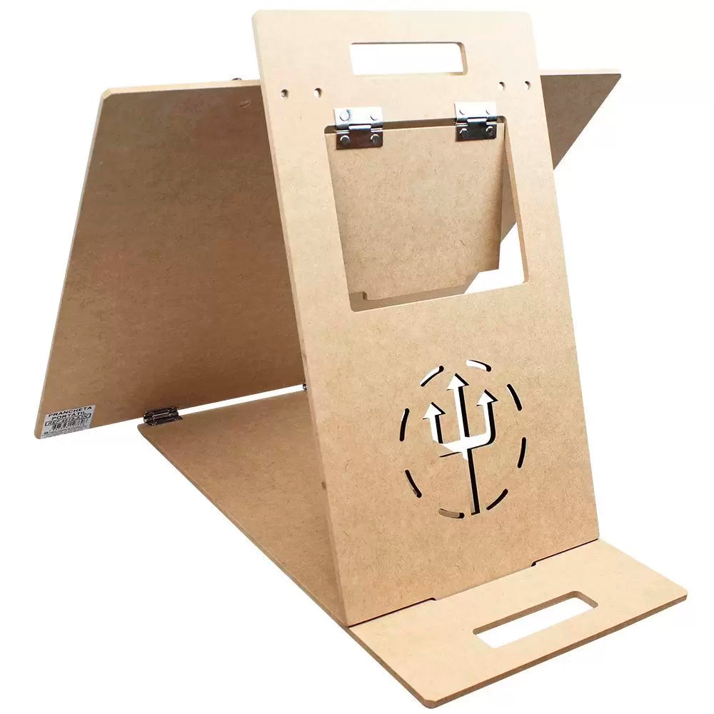 Prancheta Portátil Trident em Mdf Articulada Natural 6 Mm A3 45x34 Cm - Modelo 4819-a3n