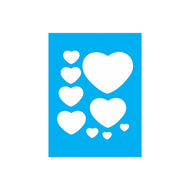 Stencil Opa 15x20cm - Corações Patchwork - 0379