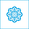 Stencil - Mandala 10x10cm para Pintura Decorativa e Artesanato St-x-384 - Litoarte