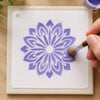 Stencil - Mandala Iv 10x10cm para Pintura Decorativa e Artesanato St-x-388 - Litoarte