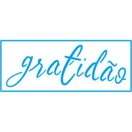 Stencil Pequeno Gratidão 7x17cm para Pintura Decorativa e Artesanato Stp-0159 - Litoarte