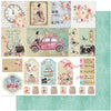 Papel para Scrapbook Dupla Face Moca Viajando Tags 30,5x30,5cm para Scrapbook e Papelaria Criativa Sd-1089 - Litoarte