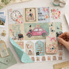 Papel para Scrapbook Dupla Face Moca Viajando Tags 30,5x30,5cm para Scrapbook e Papelaria Criativa Sd-1089 - Litoarte
