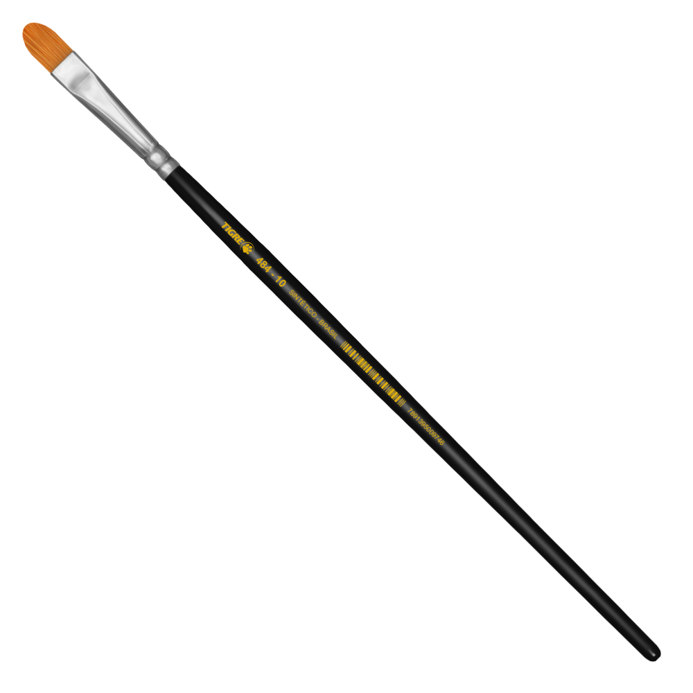 Pincel Chato Tigre 484 Sintético