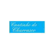 Stencil Opa 10x30cm - Frase Cantinho do Churrasco - 2670