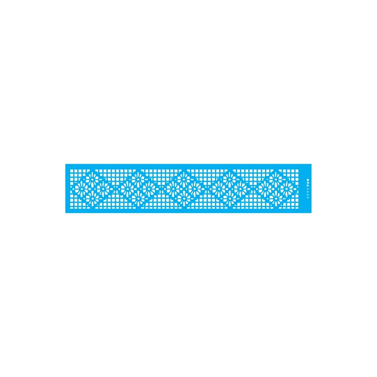 Stencil Opa 06x30cm - Renda 4 Margaridas - 2669