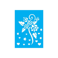 Stencil Opa 15x20cm - Flores Rosas Românticas - 0756