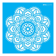 Stencil Opa 14x14cm - Mandala Flor Vitral - 2695