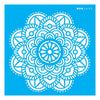 Stencil Opa 14x14cm - Mandala Flor Vitral - 2695