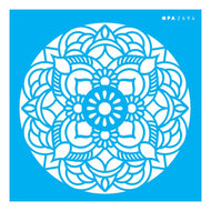 Stencil Opa 14x14cm - Mandala Flor Redonda - 2694