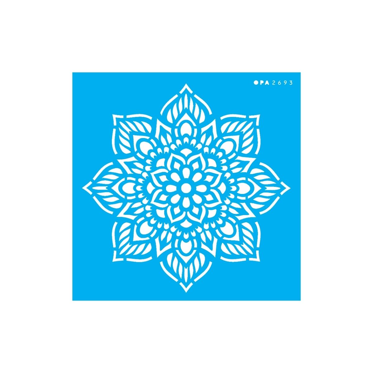 Stencil Opa 14x14cm - Mandala Flor Oito Pontas - 2693