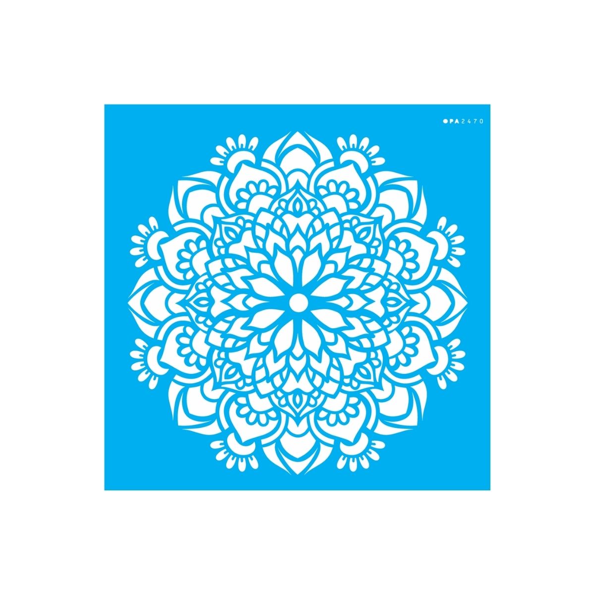 Stencil Opa 14x14cm - Mandala Flor Bauer - 2692