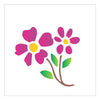 Stencil Flores I 10x10cm para Pintura Decorativa e Artesanato 0131 - Opa