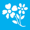 Stencil Flores I 10x10cm para Pintura Decorativa e Artesanato 0131 - Opa