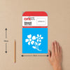 Stencil Flores I 10x10cm para Pintura Decorativa e Artesanato 0131 - Opa
