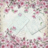Papel Opadecor Flor Cerejeiras 1 30,5x30,5cm 180g/m² para Scrapbook e Artesanato 2794 - Opa