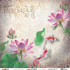Papel Opadecor Flor de Lótus 1 30,5x30,5cm 180g/m² para Scrapbook e Artesanato 2642 - Opa