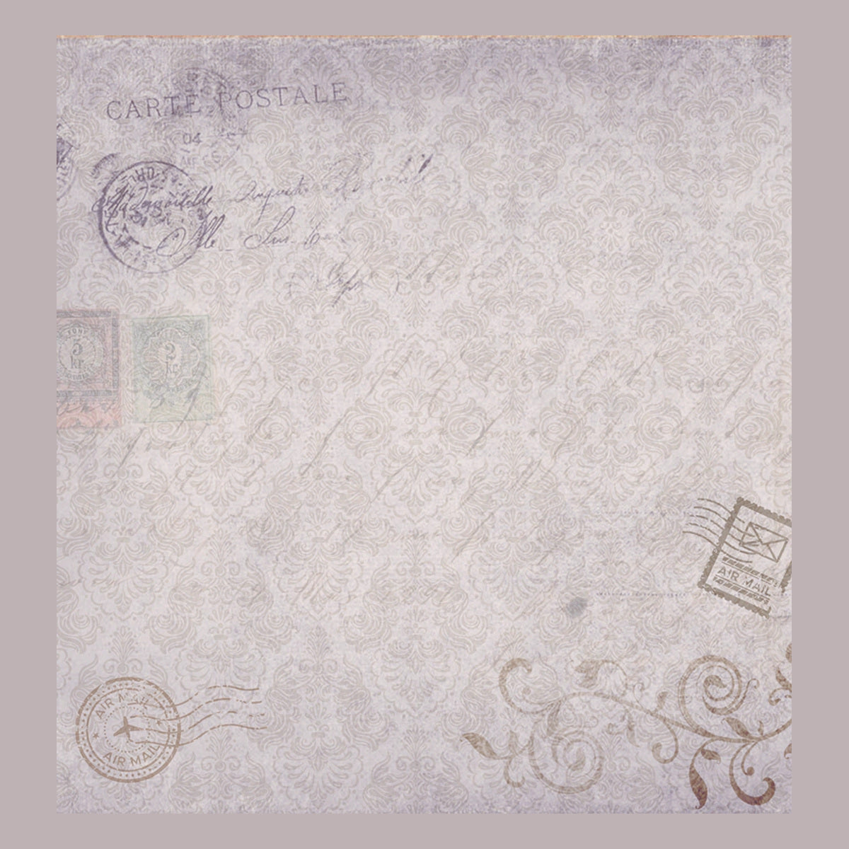 Papel Opadecor Flor Anêmonas 1 30,5x30,5cm 180g/m² para Scrapbook e Artesanato 2639 - Opa