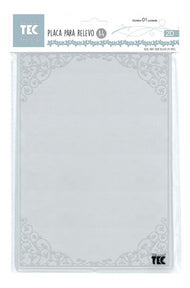 Placa de Relevo 2d Moldura 210x297mm Ppr030 - Toke e Crie