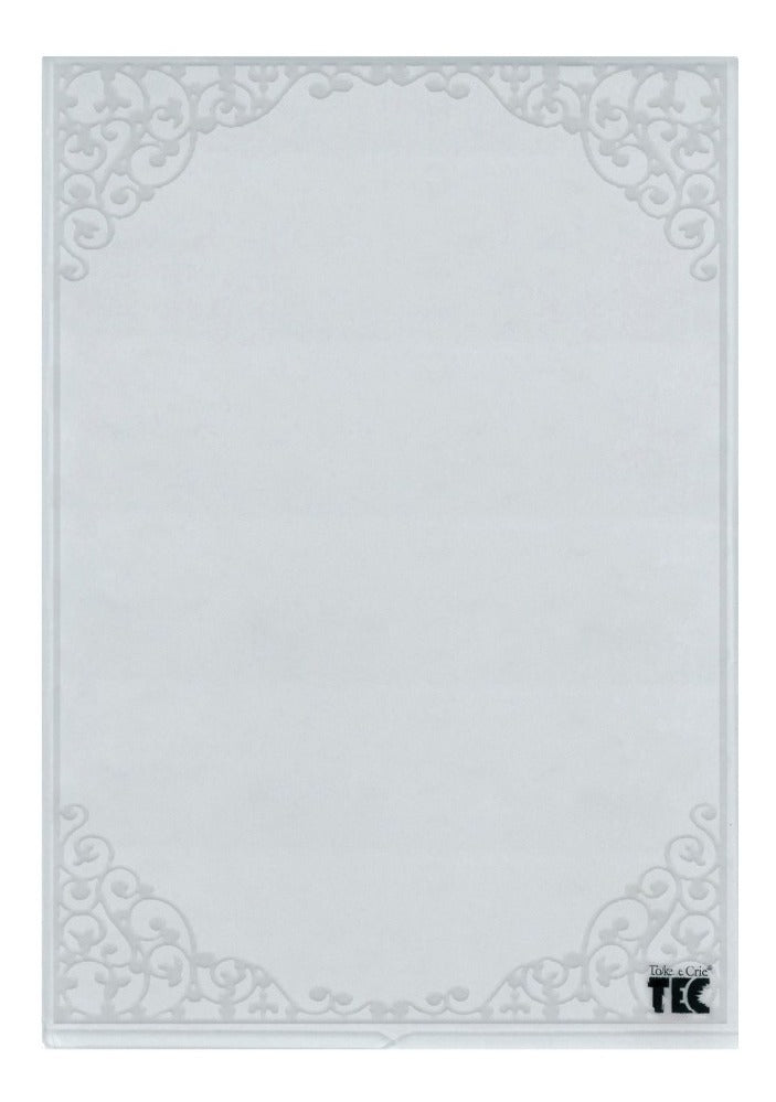 Placa de Relevo 2d Moldura 210x297mm Ppr030 - Toke e Crie