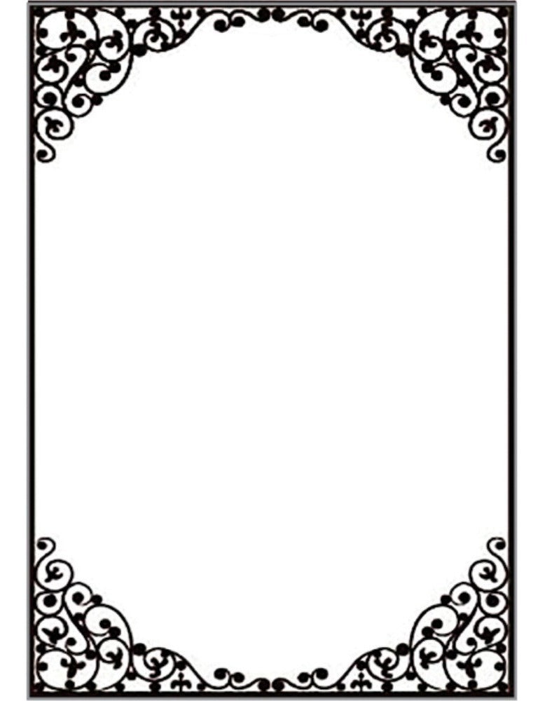 Placa de Relevo 2d Moldura 210x297mm Ppr030 - Toke e Crie