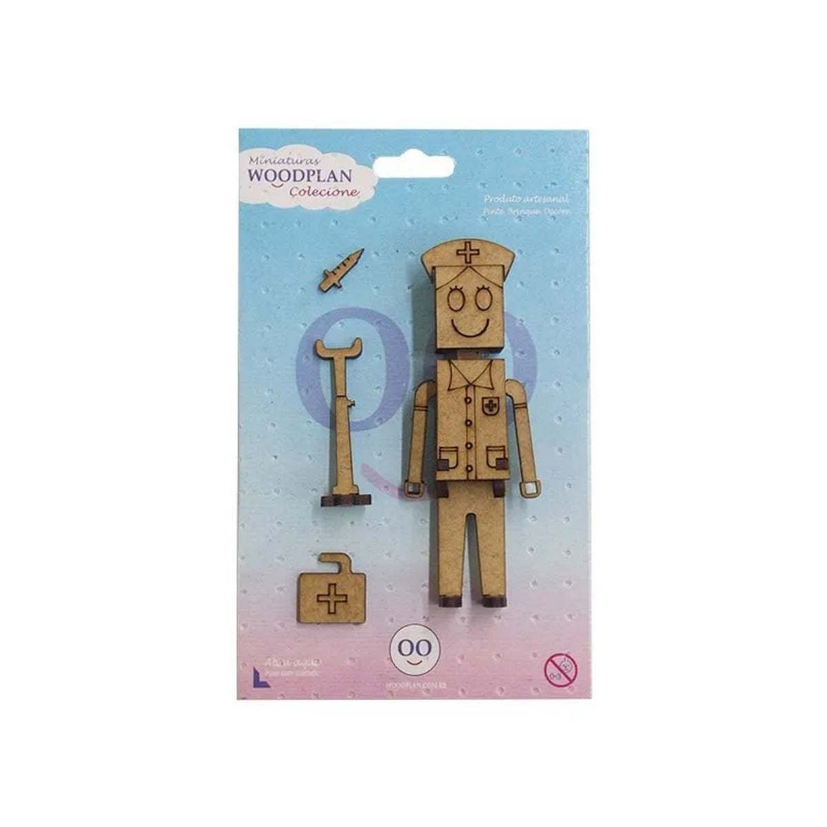 Miniatura Mdf Cru Personagem Dra. Marcolla M1093 - Woodplan