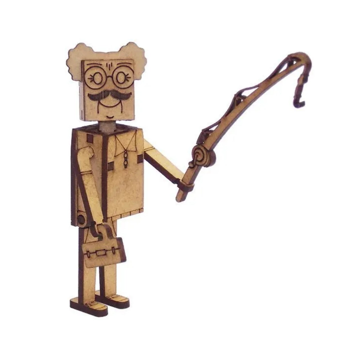 Miniatura Mdf Cru Personagem Sr. Goswal M1095 - Woodplan