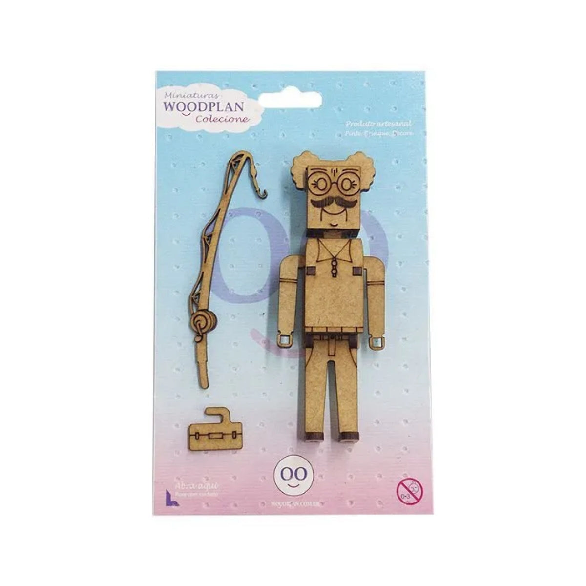 Miniatura Mdf Cru Personagem Sr. Goswal M1095 - Woodplan
