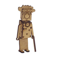 Miniatura Mdf Cru Personagem Sra. Nili M1094 - Woodplan
