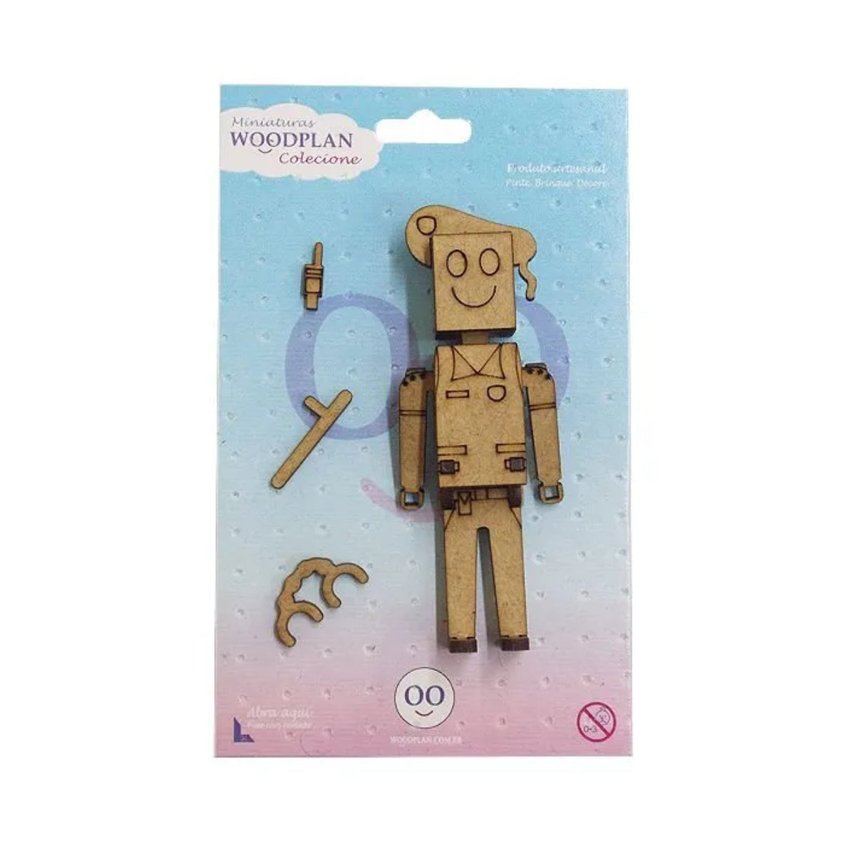 Miniatura Mdf Cru Personagem Stive M1098 - Woodplan
