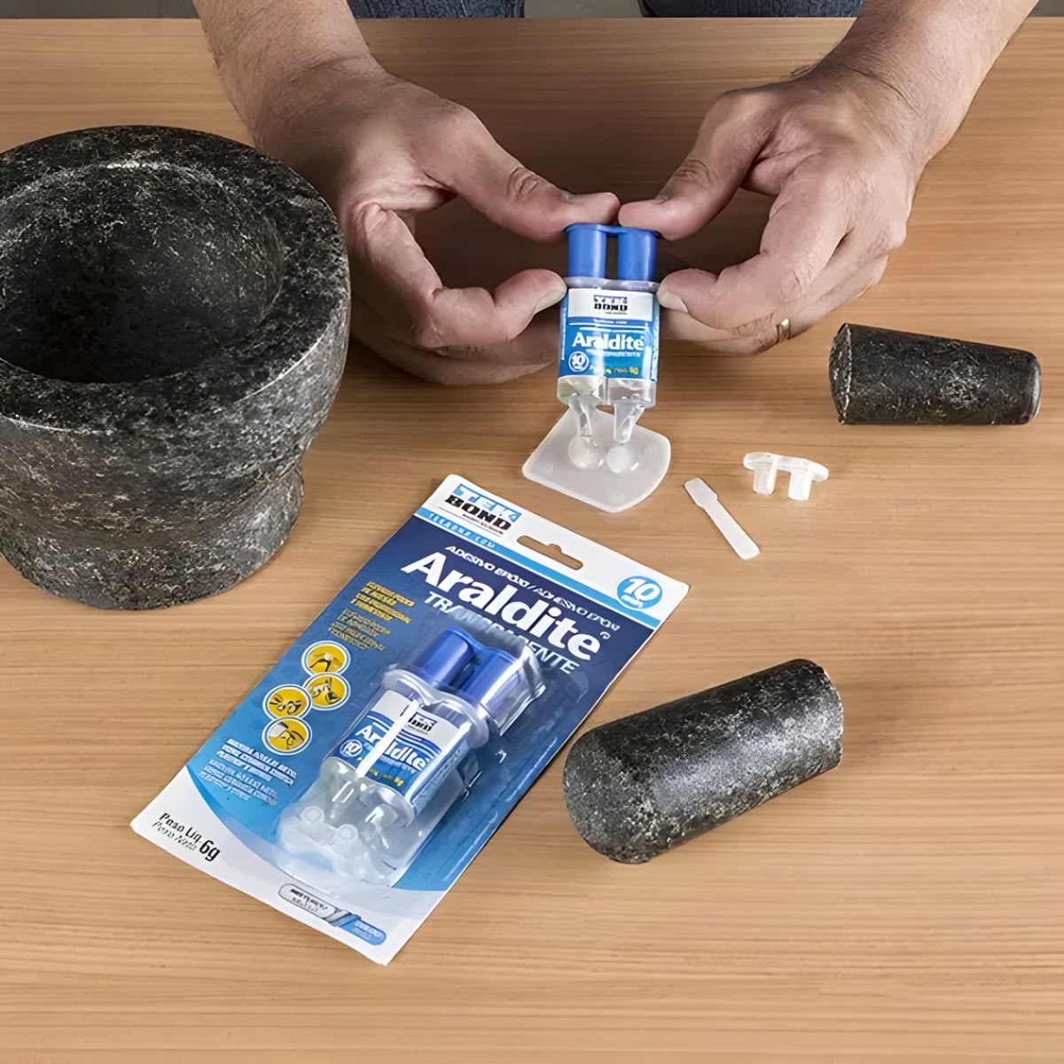 Cola Epóxi Tekbond Araldite 6g - Transparente