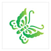 Stencil Borboleta Silvestre 10x10cm para Pintura Decorativa e Artesanato 0777 - Opa