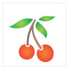 Stencil Frutas Cerejas 10x10cm para Pintura Decorativa e Artesanato 0782 - Opa