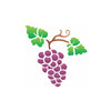 Stencil Opa 10x10cm - Frutas Uvas - 0787