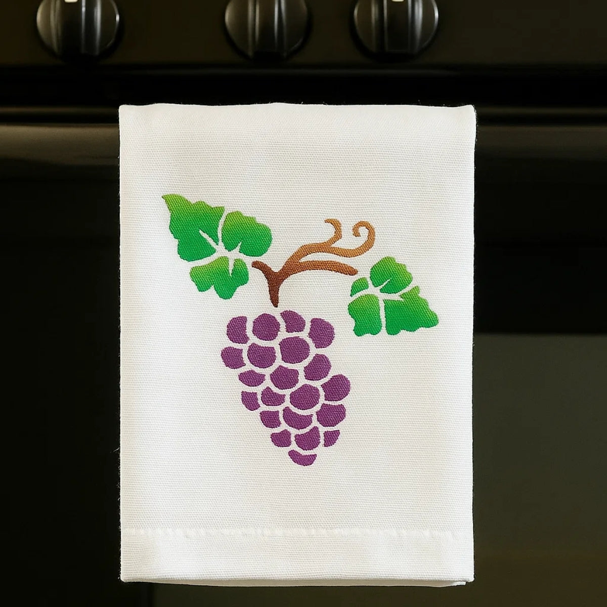 Stencil Opa 10x10cm - Frutas Uvas - 0787