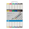 Estojo de Marcador Artistico Graf Duo 1.5/6.0Mm com 6 Cores - Basicas - Cis