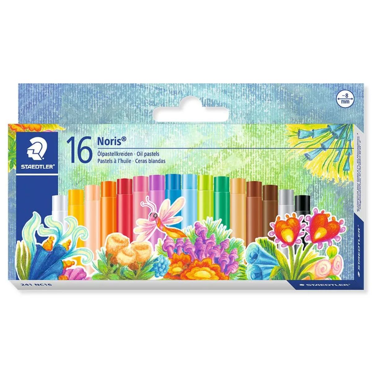 Giz Pastel Oleoso Staedtler Noris Club com 16 Cores