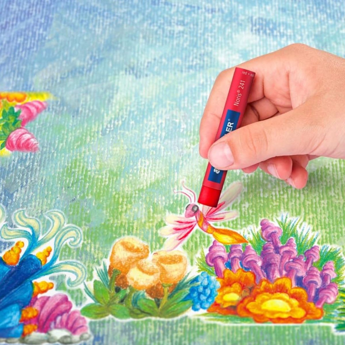 Giz Pastel Oleoso Staedtler Noris Club com 16 Cores