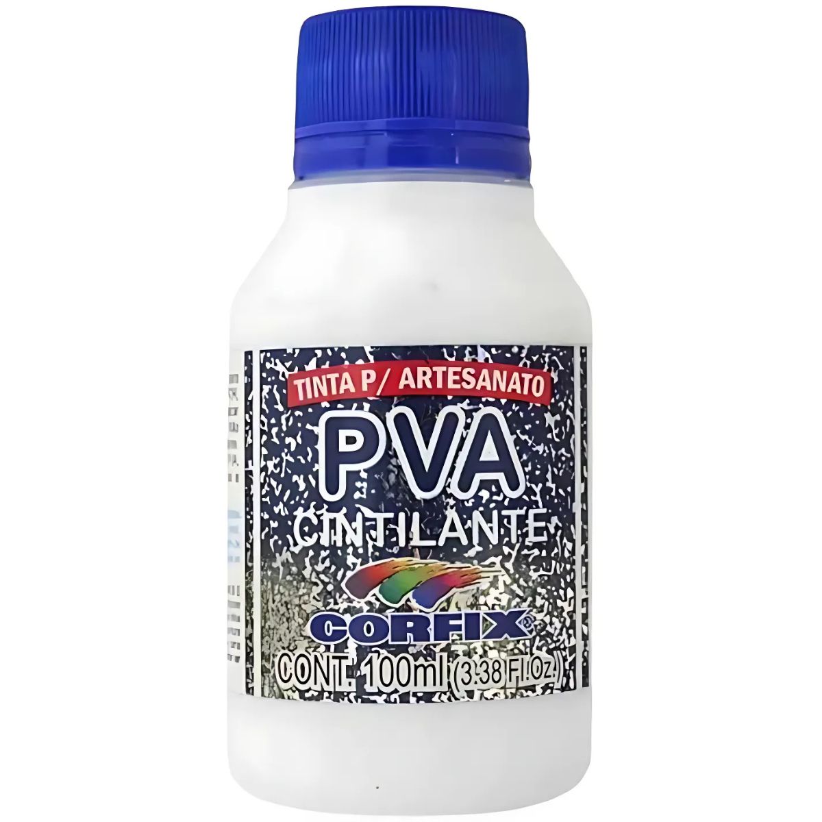 Tinta PVA Para Artesanato Corfix Cintilante 100ml - 16121