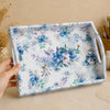 Papel de Seda Opapel Estamparia Flores Azuis I 30x45cm para Decoupage e Artesanato 3078 - Opa