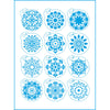 Kit Mini Stencil Mandalas para Pintura Decorativa e Artesanato Stmi-015 - Litoarte