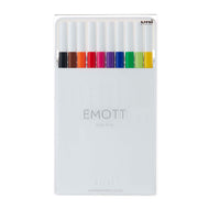 Estojo Caneta Emott Extrafina 0.4Mm N.1 com 10 Cores Standard Colors