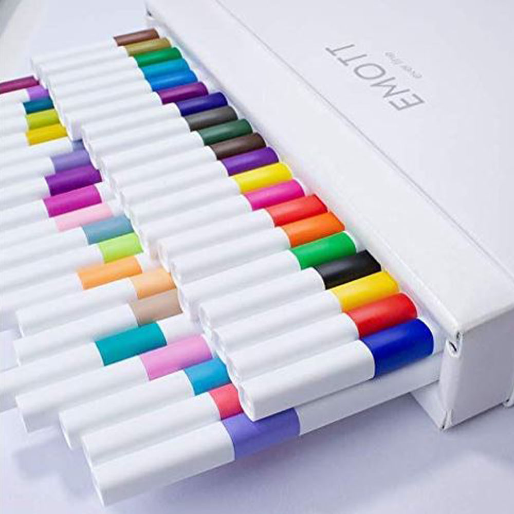Estojo Caneta Emott Extrafina 0.4Mm N.1 com 10 Cores Standard Colors