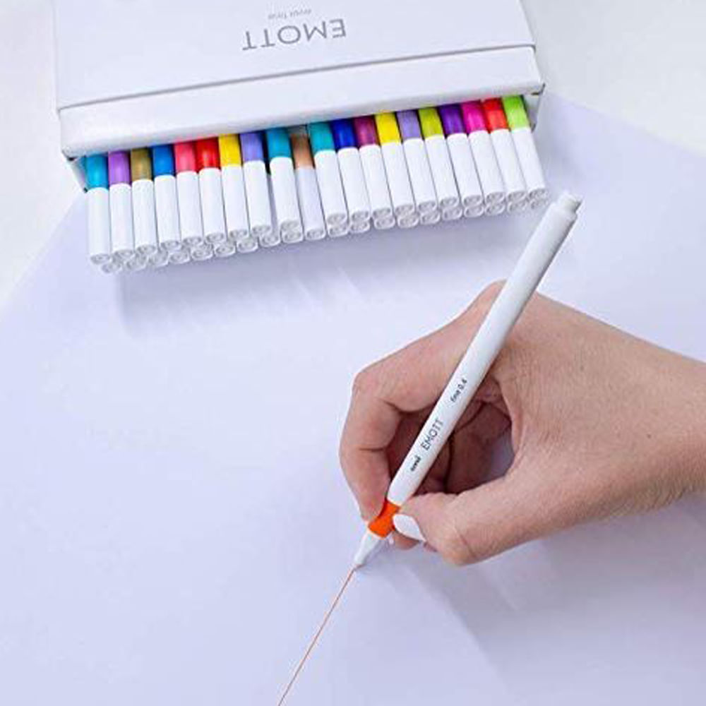 Estojo Caneta Emott Extrafina 0.4Mm N.1 com 10 Cores Standard Colors