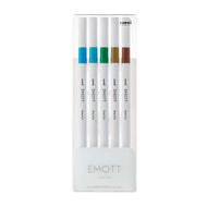 Estojo Caneta Emott Extrafina 0.4Mm N.4 com 5 Cores Island Colors