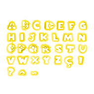 Kit Cortador Letras 2cm para Massas com 38 Peças - Bluestar