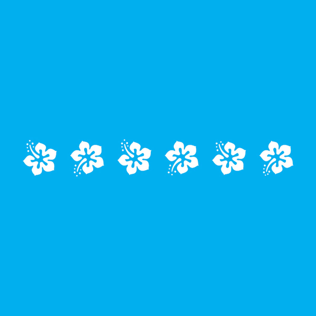 Stencil Flor Hibisco 4x30cm para Pintura Decorativa e Artesanato 0071 - Opa
